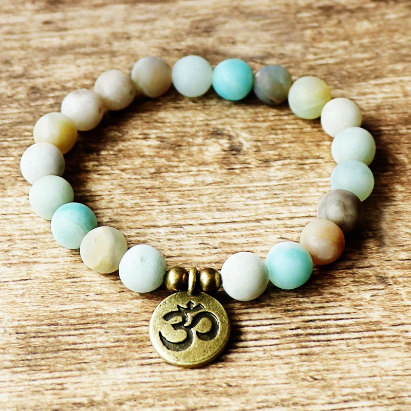 High Quality Matte Amazonite Bracelet Natural Stone Bead Mens Bracelet Throat Chakra Spiritual Buddha Bracelet Free Shipping Buddha Bracelet Amazonite Braceletbracelet Natural Aliexpress