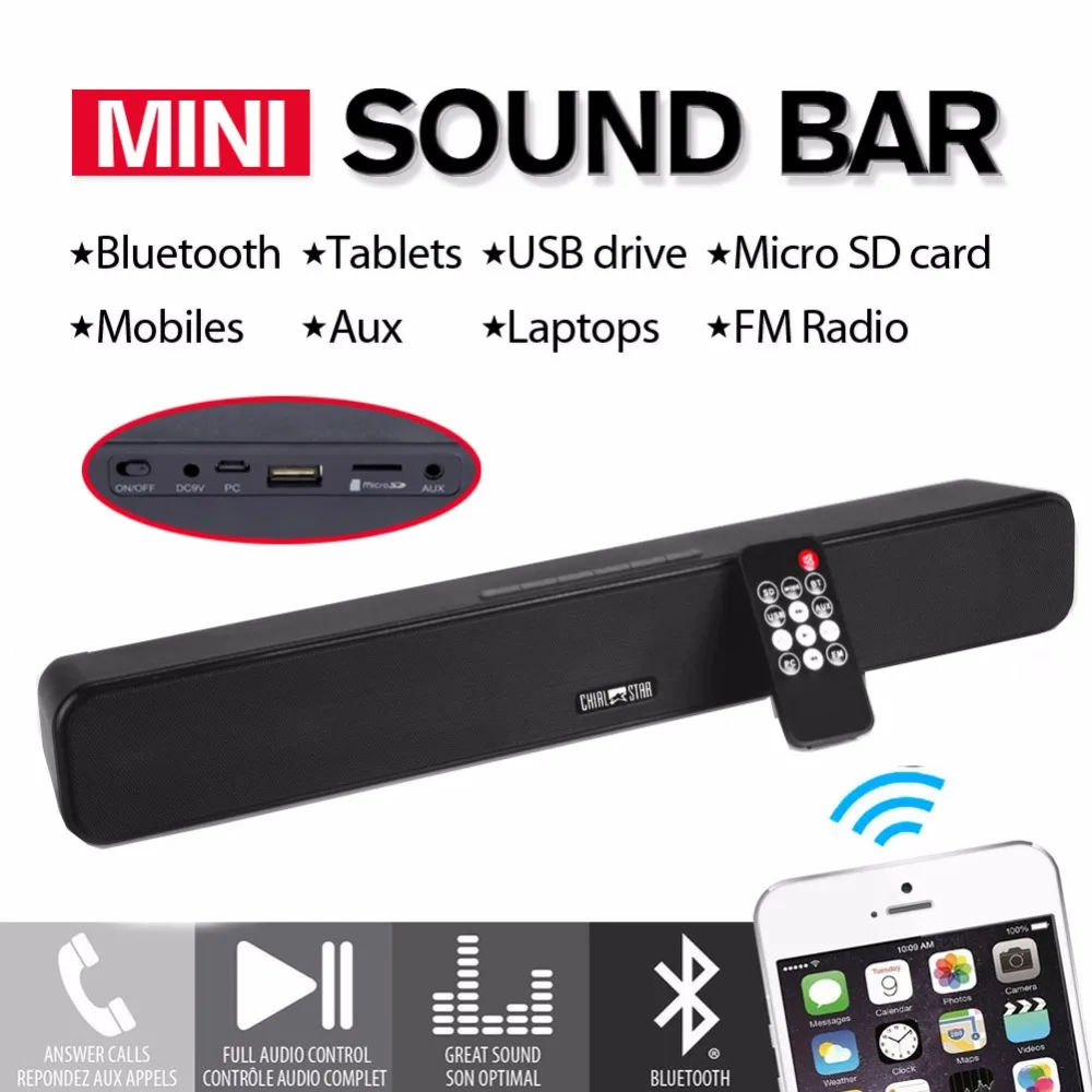 Мини переносной динамик 12 Вт Bluetooth наружная беспроводная стереозвуковая панель с