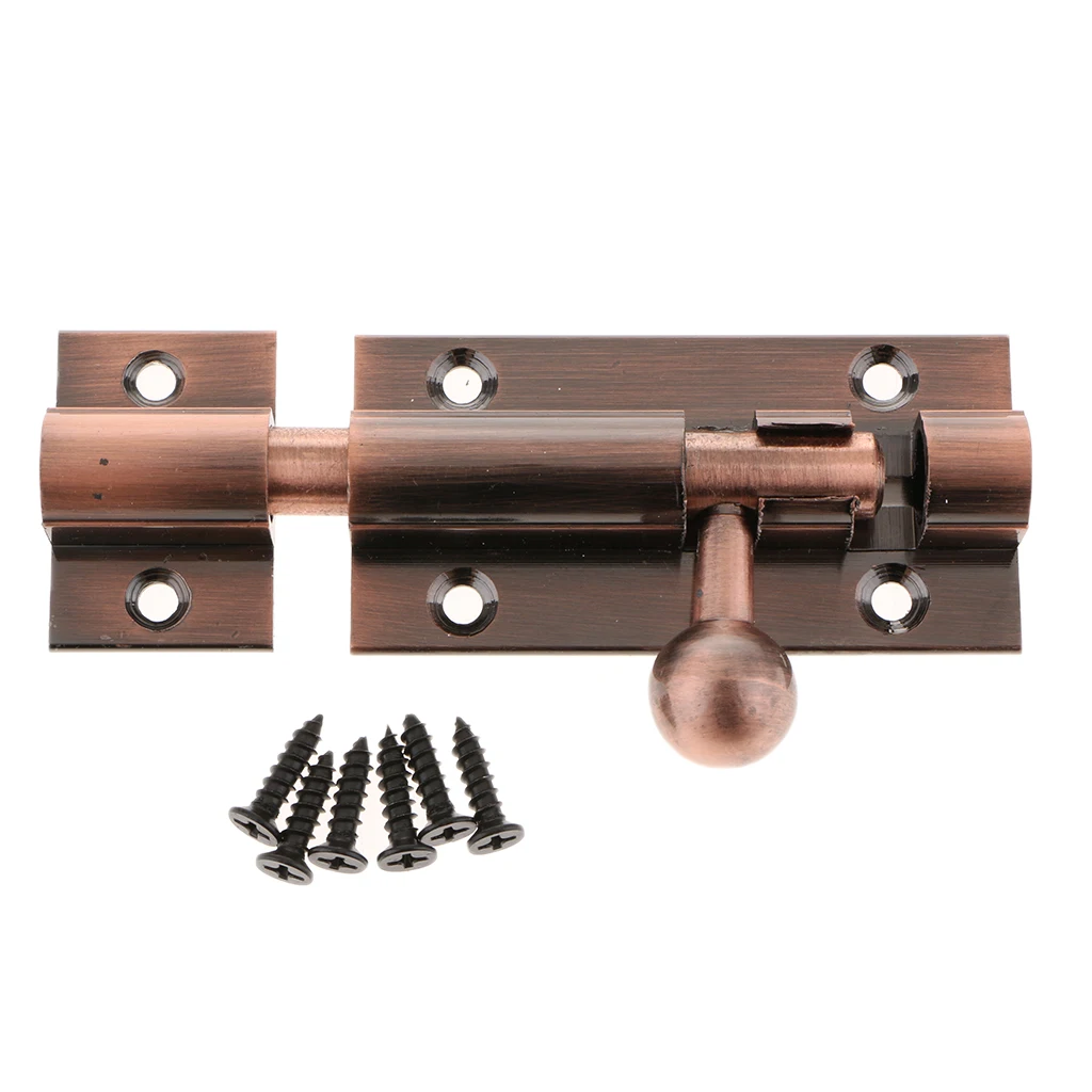Vintage Style Metal Door Slide Latch Lock Bolt Latch Barrel for Home Door Gate Security