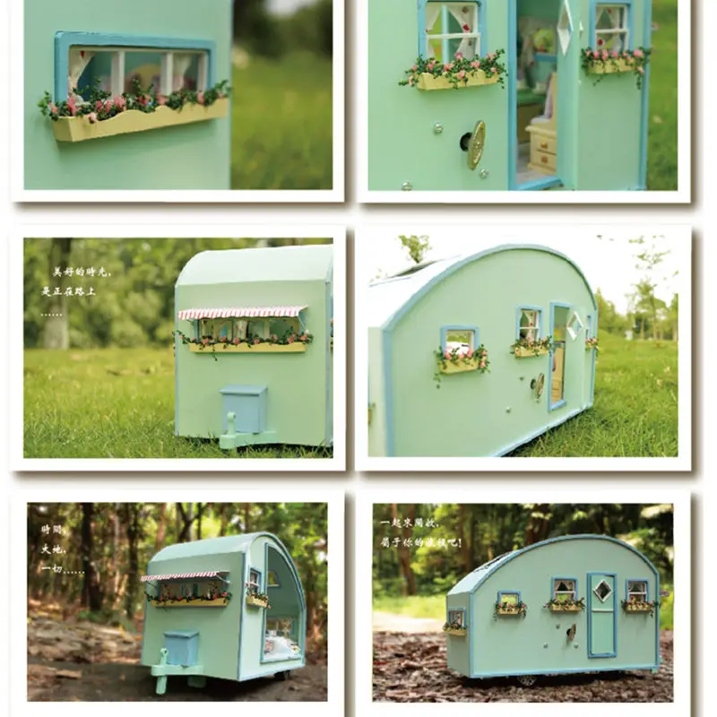 WINCO DIY Doll House Wooden Furniture Miniature Dollhouse Hand Assemble House Toys for Children Birthday New Year Chrismas Gift WINCO DIY Doll House Wooden Furniture Miniature Dollhouse Hand Assemble House Toys for Children Birthday New Year Chrismas Gift