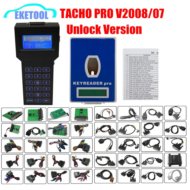 

Professional Odometer Programmer Tacho Pro 2008 July Mileage Corection Tool Works Multi-Brand Cars Auto Dash Programmer
