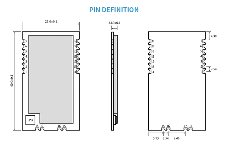 LoRa SX1278 915 мГц 1 Вт SMD Беспроводной трансивер CDSENET E32-915T30S 915 мГц Long Range SX1276 передатчик для IPEX антенны