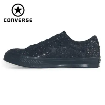 

Original 1970S Converse Chuck Taylor All Star '70S sequins black white man and women unisex sneakers Skateboarding Shoes