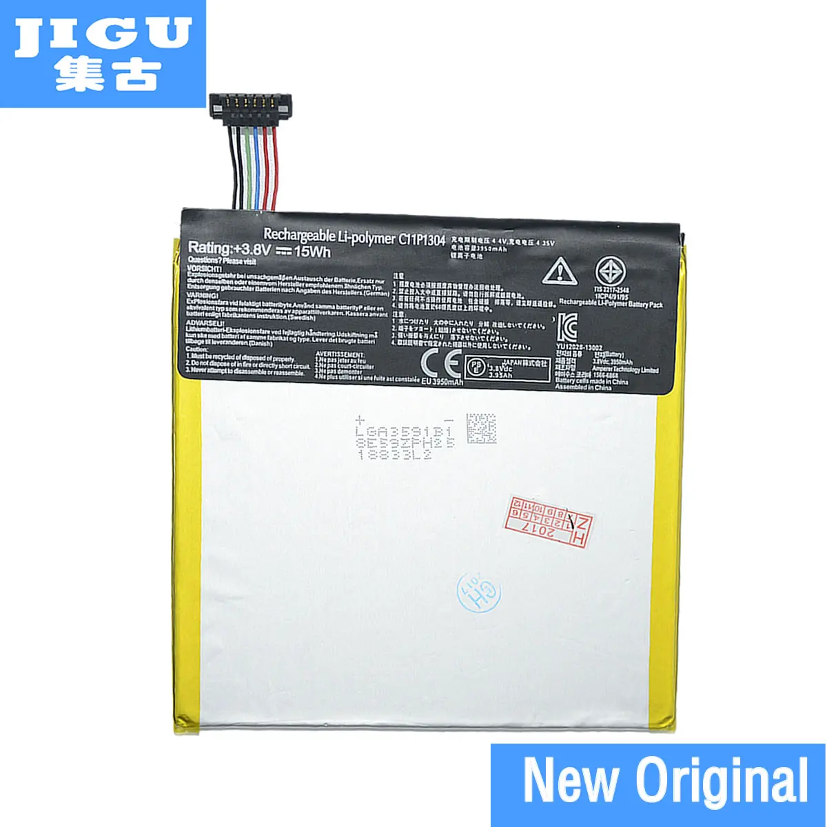 JIGU C11P1304 3.8V 3950mAh โทรศัพท์มือถือแท็บเล็ต PC แบตเตอรี่สำหรับ ...