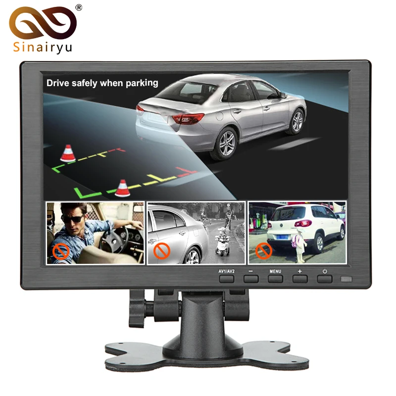 

10.1 Inch 1024*600 Pixels HDMI VGA AV Car Monitor With Brand New Screen Slim Design UV Coating, Suitable For Monitoring, ETC.