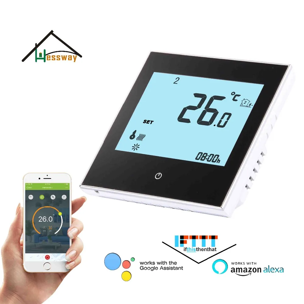 24VAC 95 240VAC TUYA NC не работает с Alexa Google домашний термостат для подогрева пола WIFI
