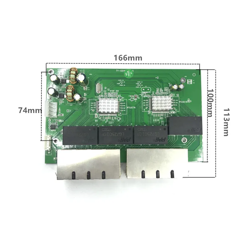Oem 새 모델 16 포트 기가비트 스위치 데스크탑 rj45 이더넷 스위치 10/100/1000 mbps lan 허브 스위치 16 portas 마더 보드