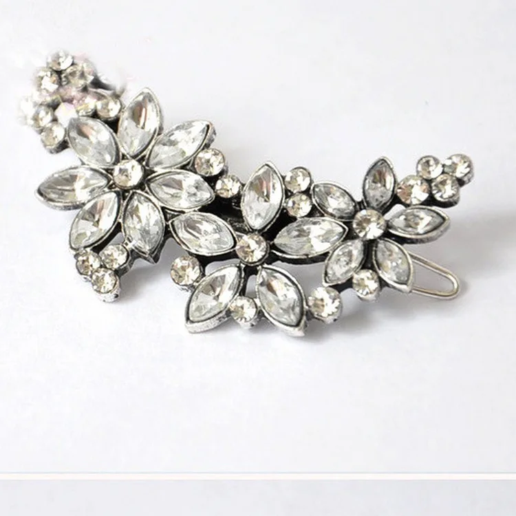 

1pc Wedding Hair Accessories Accessories Silk Crystal Flower Hairpin Rhinestone Bride Hair Brush Bride Hair Jewelry