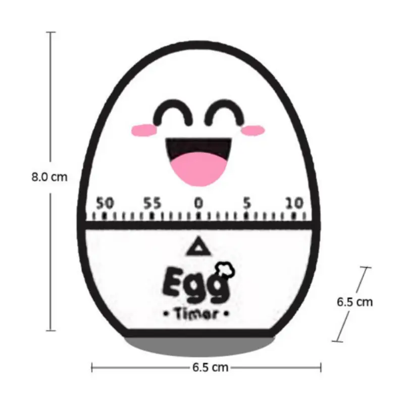 Яйцо-механический таймер Макс 60 минут без батареи, необходимости цепи, кухни приготовления пищи, выпечки, изучения напоминания часы