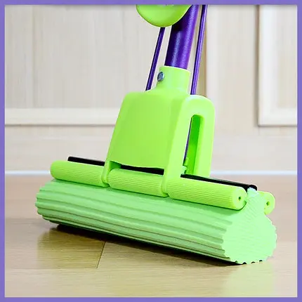 

[TB07]Roller absorbent cotton mop hand squeeze water sponge mop free hand wash absorbent durable