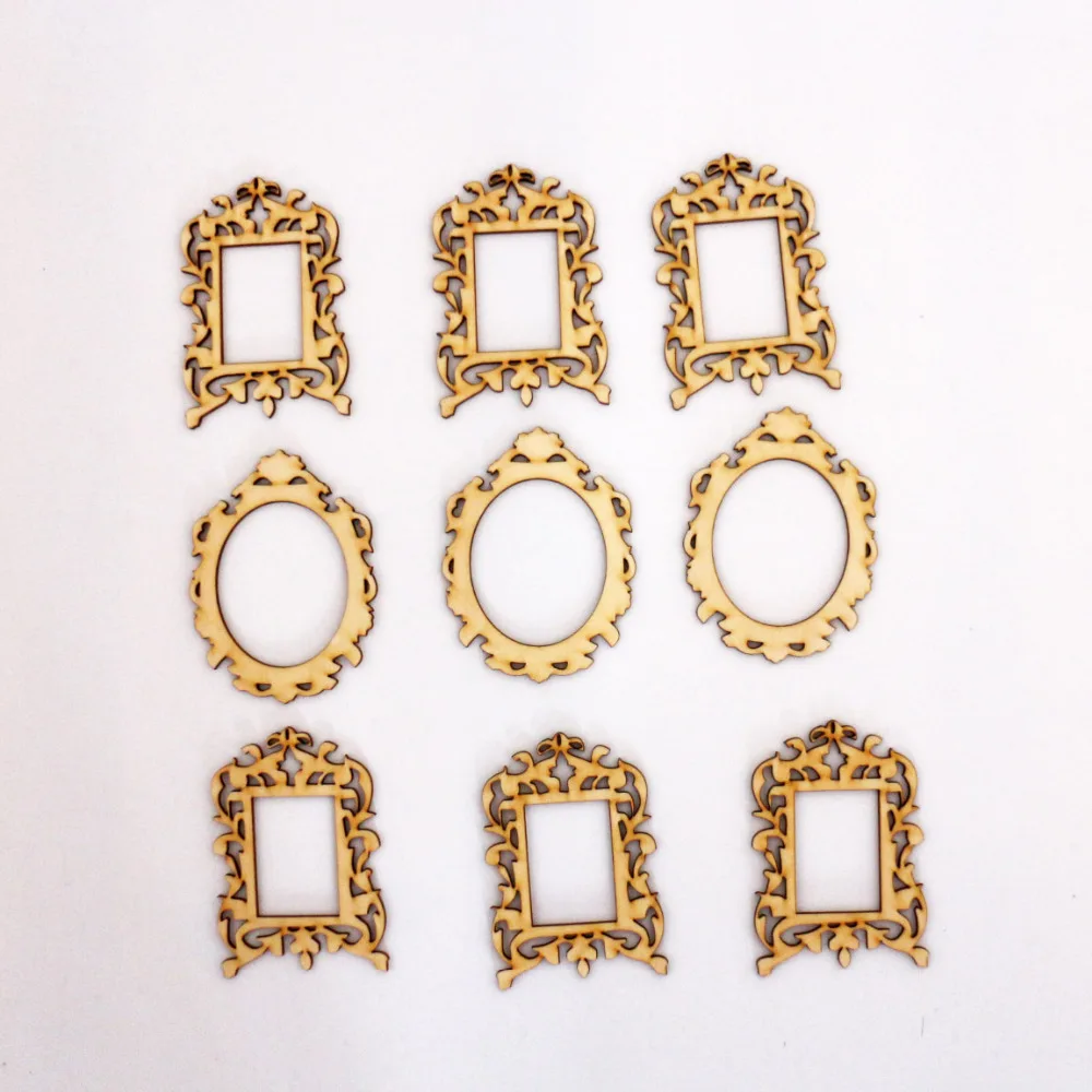 Customized wood photo frame engraving natural woodcraft for photo