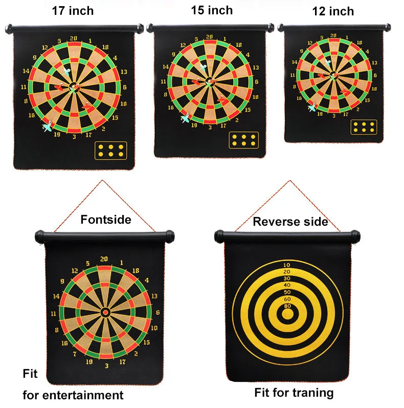 Сумасшедший Дарт стрелок-магнитный Дартс домашнее оборудование для фитнеса 12/15/17-дюймовый затвора безопасный Дартс мишени Спорт двойной Дартс