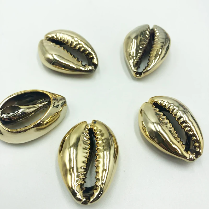 

20pcs/lot 30-35mm Gold Color Silver Color Natural Shell DIY Bracelet Necklace Jewelry Accessories Wholesale