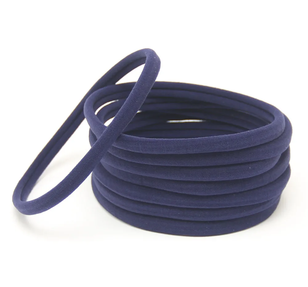 10Pcs Baby Spandex Elastic Nylon Headband Skinny Stretchy Non-Marking Headwear