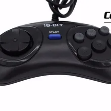 16 бит классический проводной игровой контроллер для SEGA Genesis 6 кнопочный геймпад для SEGA Mega режим привода быстро медленно