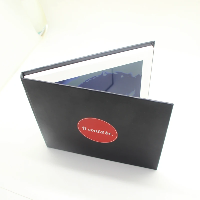 7 дюймов HD Экран брошюра Универсальный электронная поздравительная открытка модный дизайн видео рекламные открытки 256 м видео программный модуль для поздравительной открытки