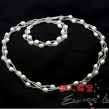 

Fashion Jewelry Set, Necklace&Bracelet Jewellery Set Accessory with Magnetic Clasp Nice Gift/Present+Free Shipping