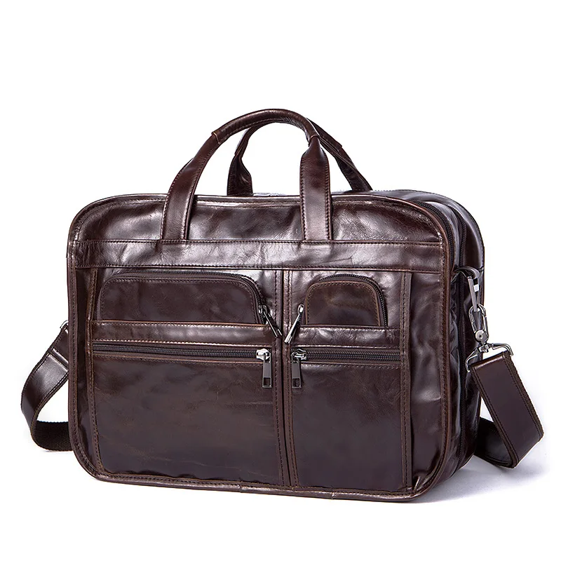 Genuine Leather Men's Bag Business Casual Briefcase Men Crossbody Bags Shoulder Messenger Bag Male Handbag 14 inch Laptop Bag Genuine Leather Men's Bag Business Casual Briefcase Men Crossbody Bags Shoulder Messenger Bag Male Handbag 14 inch Laptop Bag