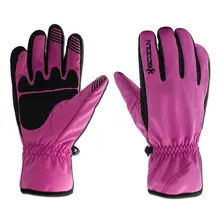 Purple Unisex Winter Warm Windproof Waterproof Skiing Snowboard Glove Motorcycle Riding Gloves Outdoor Sport Running Gloves
