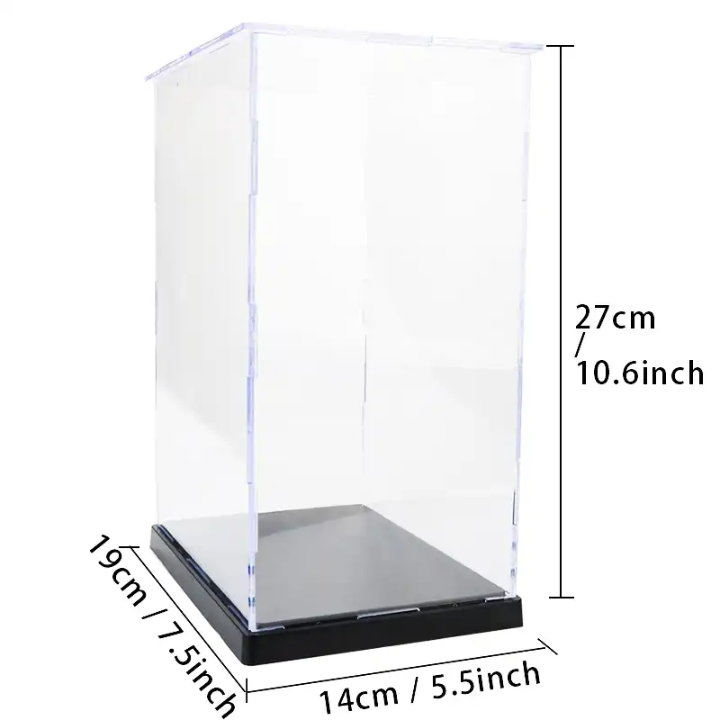 Soldier Action Figures Model Acrylic Display Case Toy Transparent