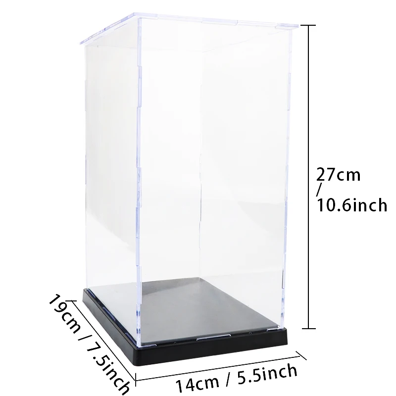 Soldat figurines modèle présentoir acrylique jouet Transparent anti-poussière boîte de Protection Collection armoire garçons jouets