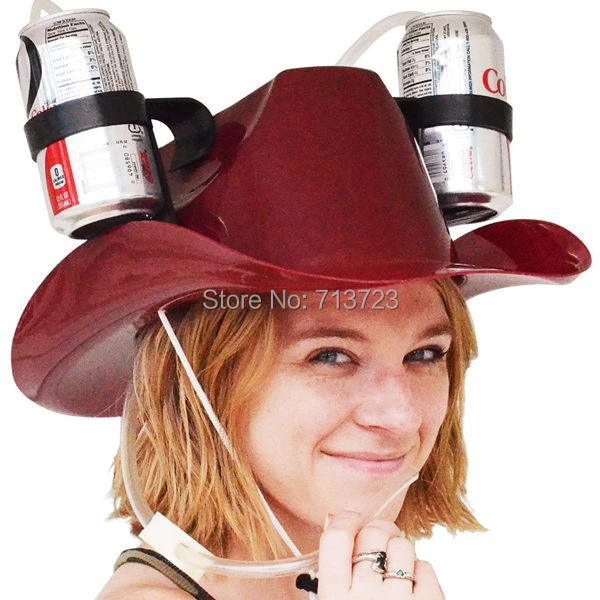 Cowboy hat beer helmet Clearance