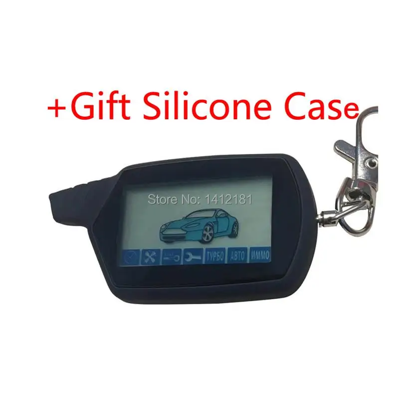 

A91 2-way LCD Remote Control +Gift Silicone Case For Russian Vehicle Security Two way Car Alarm System Starline A91