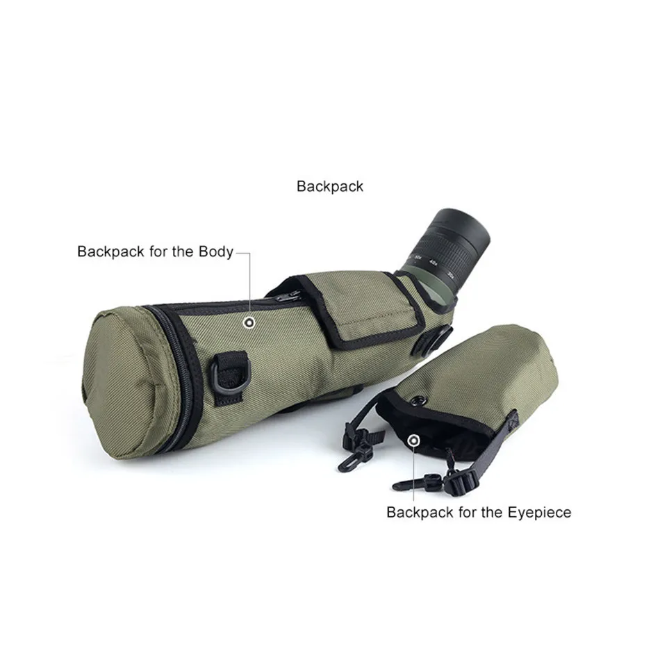 Spotting Scope Telescope 20-60x82mm Waterproof With Multi-coated Lens + BAK4 Prism For Bird Watching Viewing High Resolution 