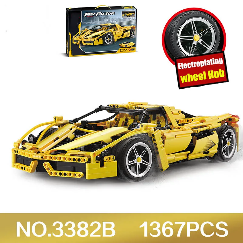 New 1:10 Enzo Ferraried Classical Racing Enzo Car fit legoings technic city 8653 Model Building Blocks Bricks diy Gift toys