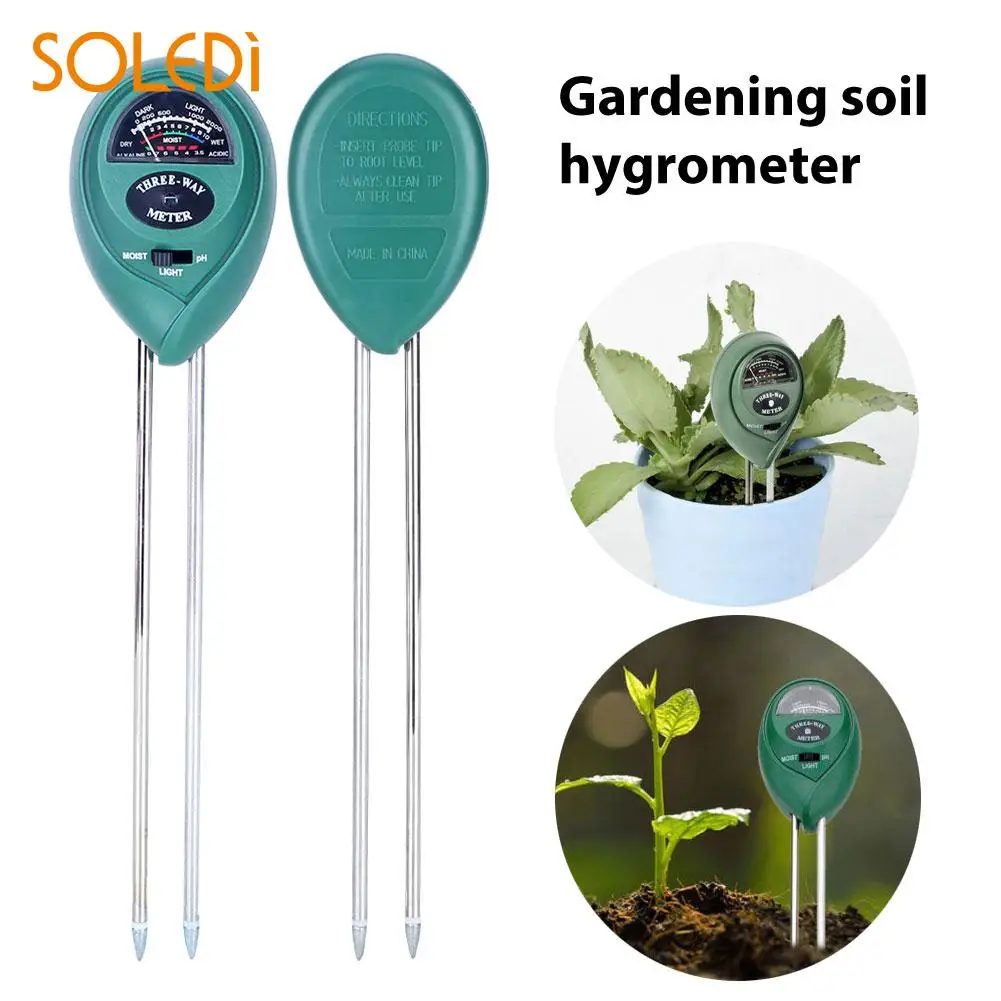3 in 1 Analyzer Soil Tester Light PH Meter Tester Digital Test Detector