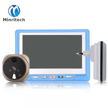 

New 4.3" HD LCD Peep Hole Video Door Viewer with Multi-languages Night Vision Recordable Peephole With Wireless Doorbell