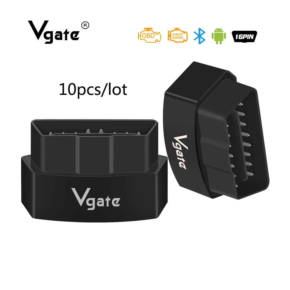 

New Vgate obd2 elm327 Bluetooth diagnostic interface obd 2 OBD2 scanner Diagnostic tool scaner automotriz profesional 10pcs/lot