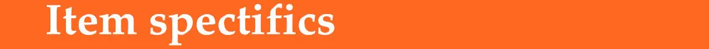 Item spectifics