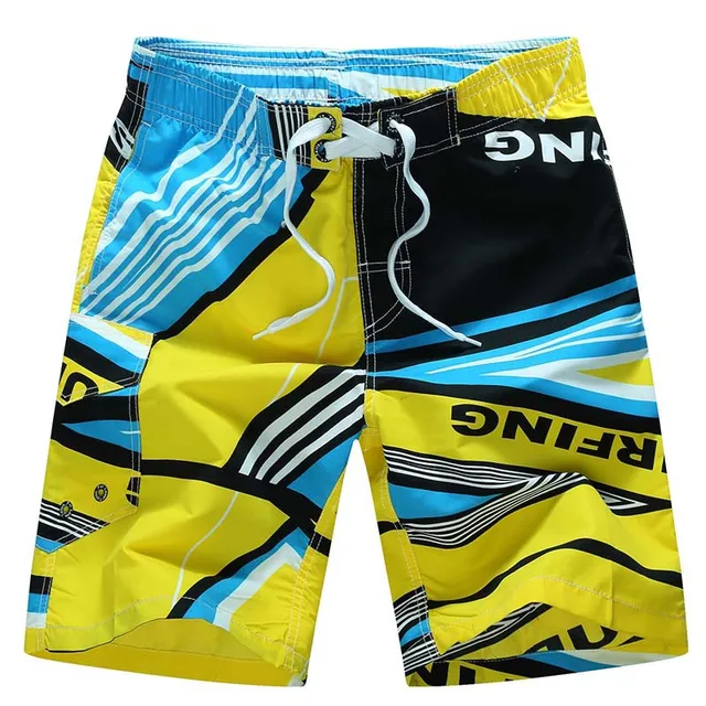 Fashion Men's Shorts Summer Board Surf Shorts Trunks Elastic Waist Band ...