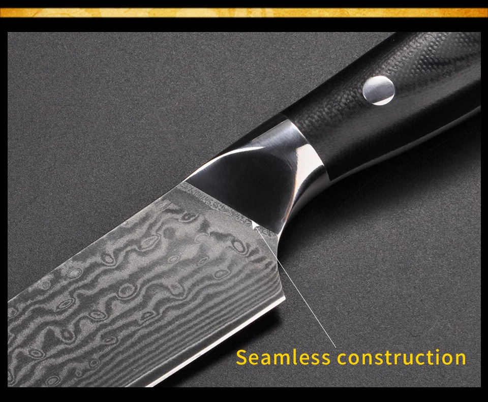5 дюймов нож для стейка дамасский японский VG10 дамасский стальной кухонный нож для встречи ножи cuchillos de cocina