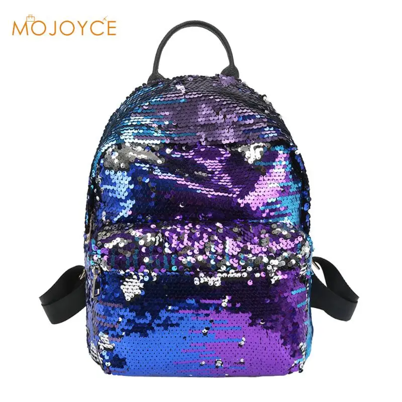

Sequins Backpacks for Women PU mochila Shine Backpack Glitter Large Girls Travel Shoulder Bags Fashion Black School Bag female