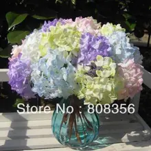 10 шт. 34 см/13,3" Длина искусственный барочный гидрангей Свадебные Рождественские украшения для дома