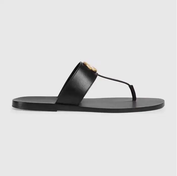 

2019 women summer shoes leisure leather slippers fashion slippers flip-flops comfortable footwear famous brand outside shoes