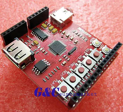 

USB-SD U-disk MP3 Music shield board Serial UART interface 64Mbit Flash