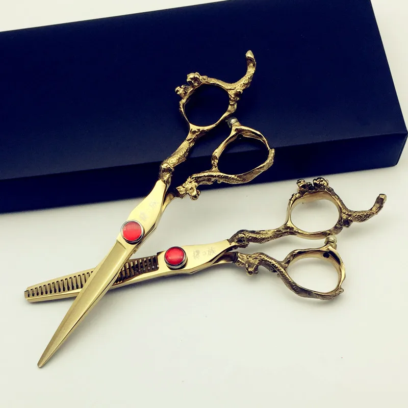 

Aviva 6 inch Cutting Thinning Styling Tool Hair Scissors Stainless Steel Salon Hairdressing Shears Regular Flat Teeth Blades