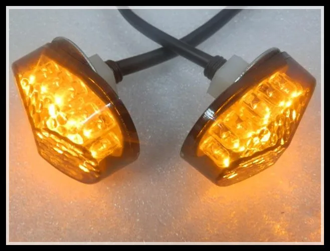 Smoke LED Flush mount Turn Signal For 1998 2006 Kawasaki Ninja ZX6R ZX