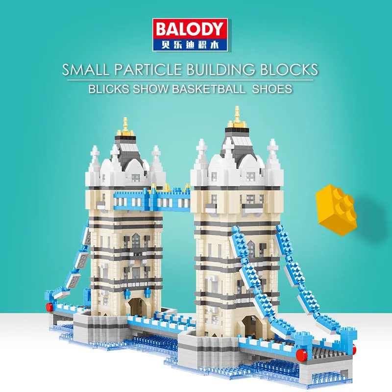 Balody 16079 международно известная архитектура Великобритании Тауэрский мост Модель