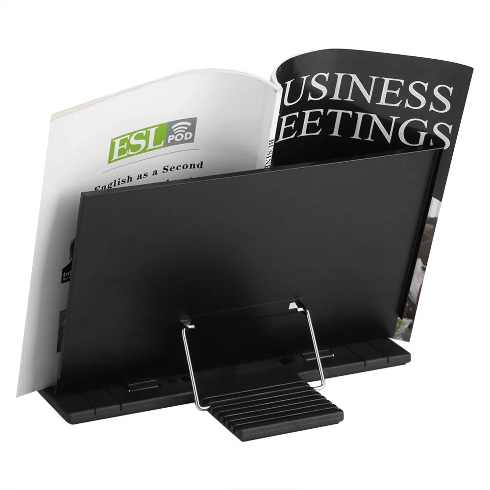 

Portable Steel Book Stand Bookstand Adjustable Tilt Reading Desk Holder Black US christmas decorations for home