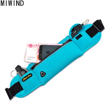 

MIWIND 2017 New Waterproof Men Waist Belts Multifunctional Bum Waist Pouch Fanny Cellphone Packs Women Bags Men's Waist TFX1194