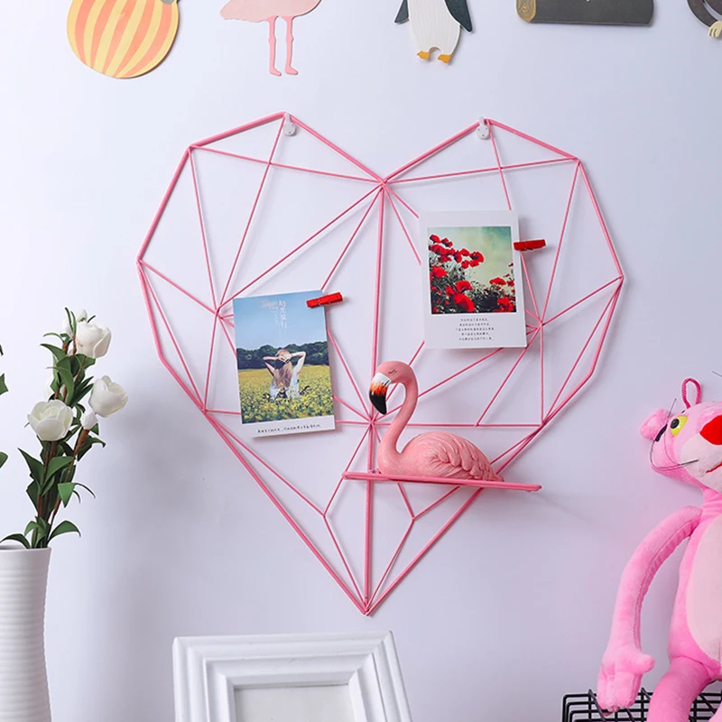 DIY Украшение железная стойка для хранения металлический держатель в форме сердца