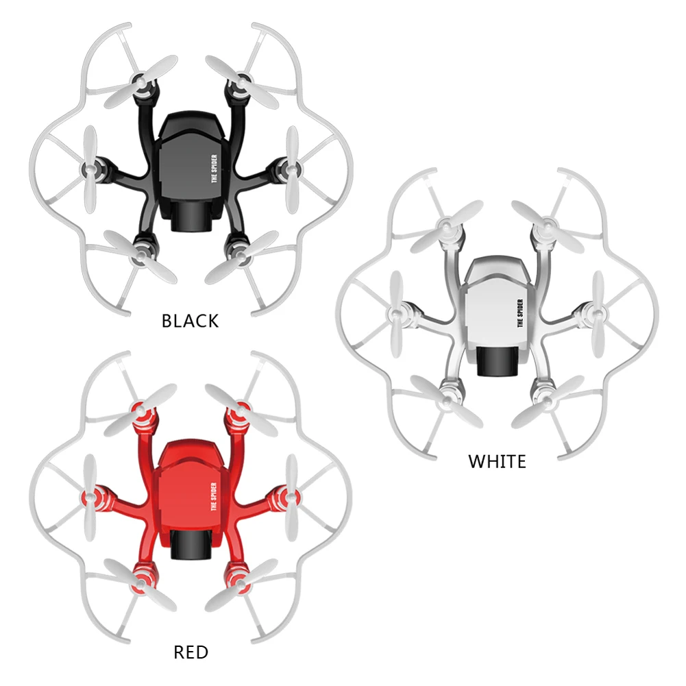 

FQ777-126C 2.4Ghz Mini Spider With 2.0MP HD Camera Dual Mode One Key to Return RC Hexacopter RTF Red,White,Black