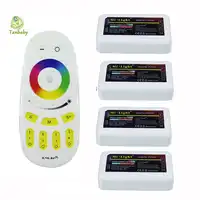 2.4 グラム 4 ゾーン Mi. 光ワイヤレス rf リモコン電球 & led ストリップ 1X RGB リモート + 4X RGB コントローラ