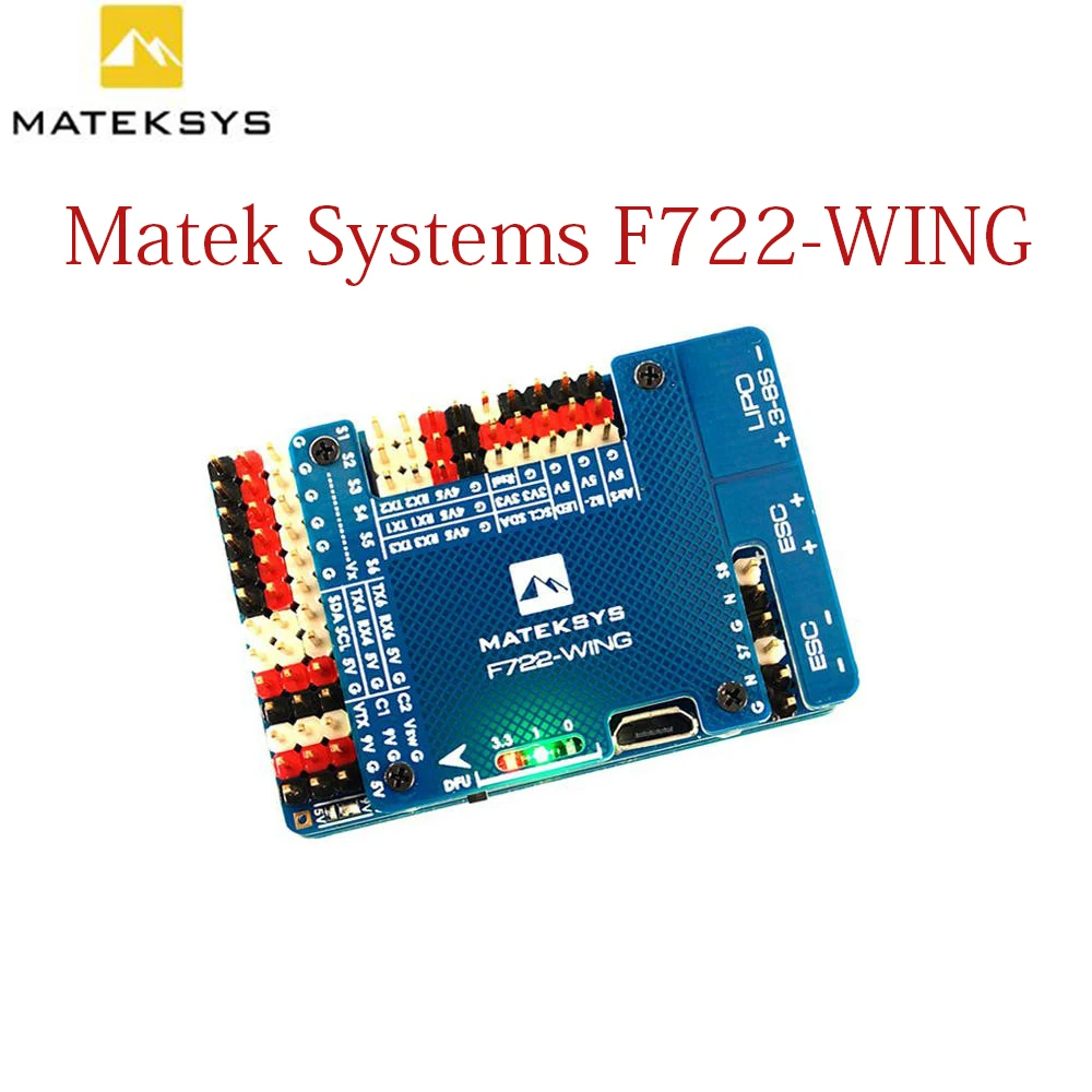

Matek Systems F722-WING STM32F722RET6 Flight Controller Built-in OSD For RC Airplane Fixed Wing COD RC Models Spare Parts ACCS