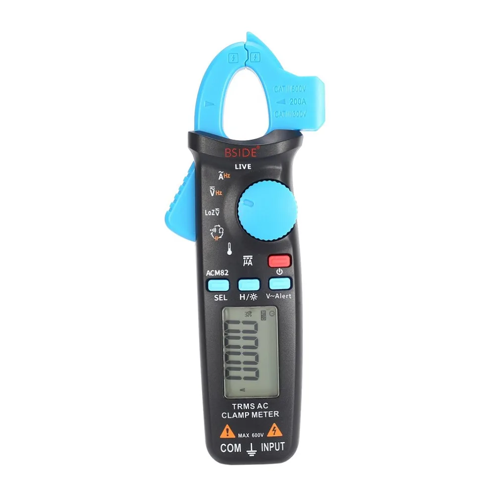 

BSIDE ACM82 Mini Digital Clamp Meter Multimeter True RMS Auto Range AC/DC Volt Amp Ohm Frequency Temperature NCV Tester