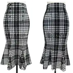 Горячий стиль Женская одежда мода двубортный кружевной отделкой юбка 1169